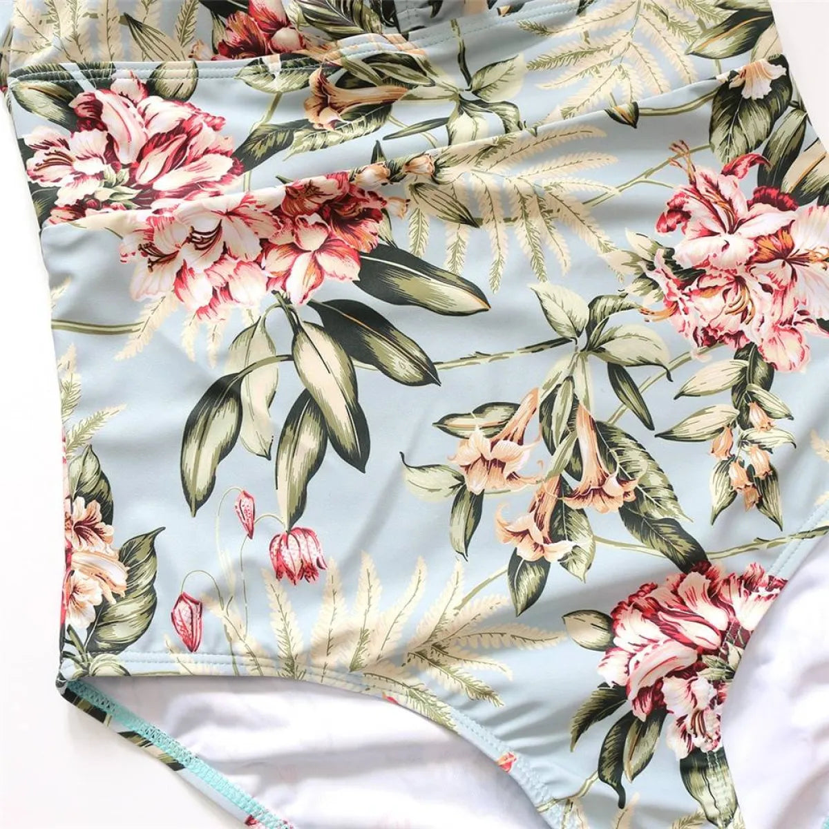 Striped Ruffled Swimsuit - Women’s Clothing & Accessories - 29