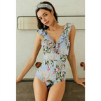 Striped Ruffled Swimsuit - Women’s Clothing & Accessories - 31