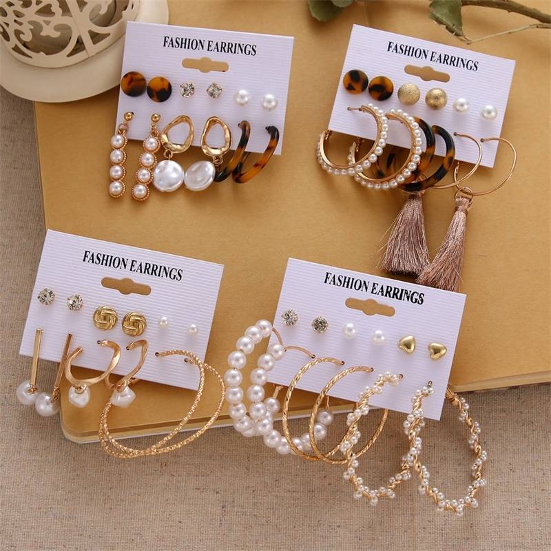 Stylish Earrings Set - Women’s Jewelry - Earrings - 15 - 2024