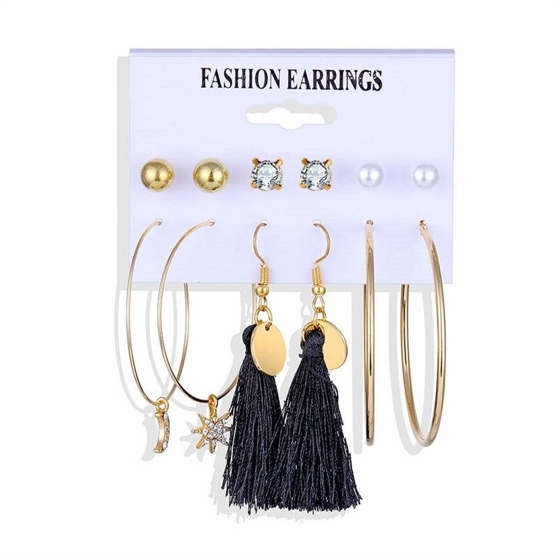 Stylish Earrings Set - Style 15 - Women’s Jewelry - Earrings - 25 - 2024