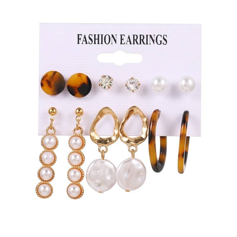 Stylish Earrings Set - Style 21 - Women’s Jewelry - Earrings - 31 - 2024