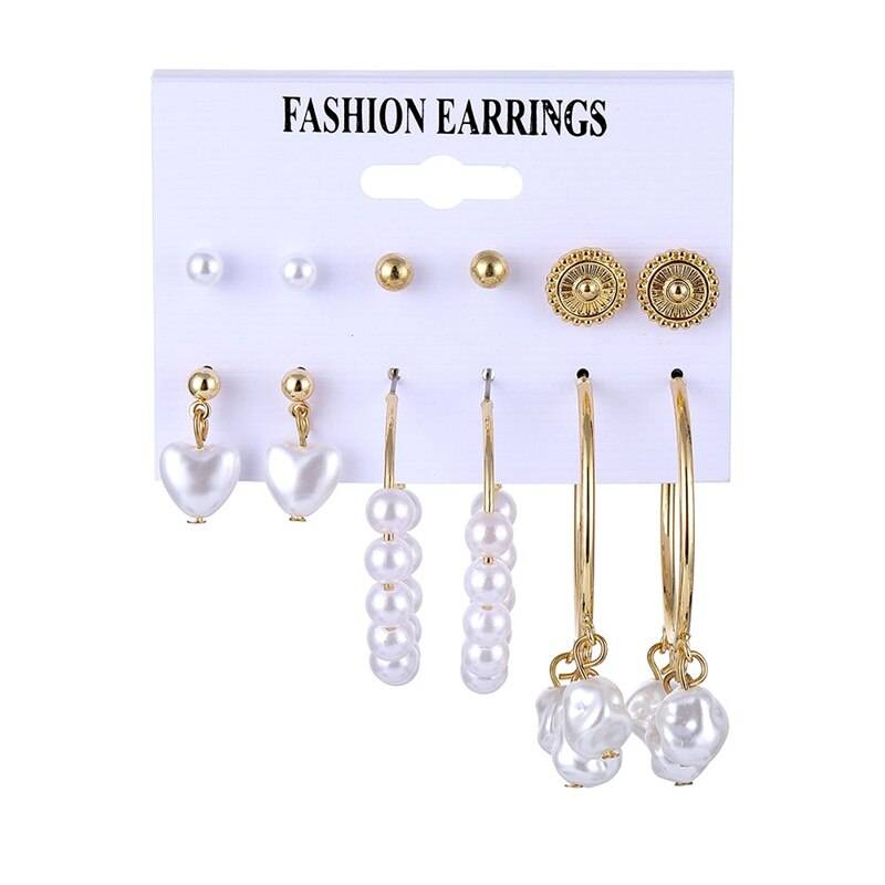 Stylish Earrings Set - Style 22 - Women’s Jewelry - Earrings - 32 - 2024