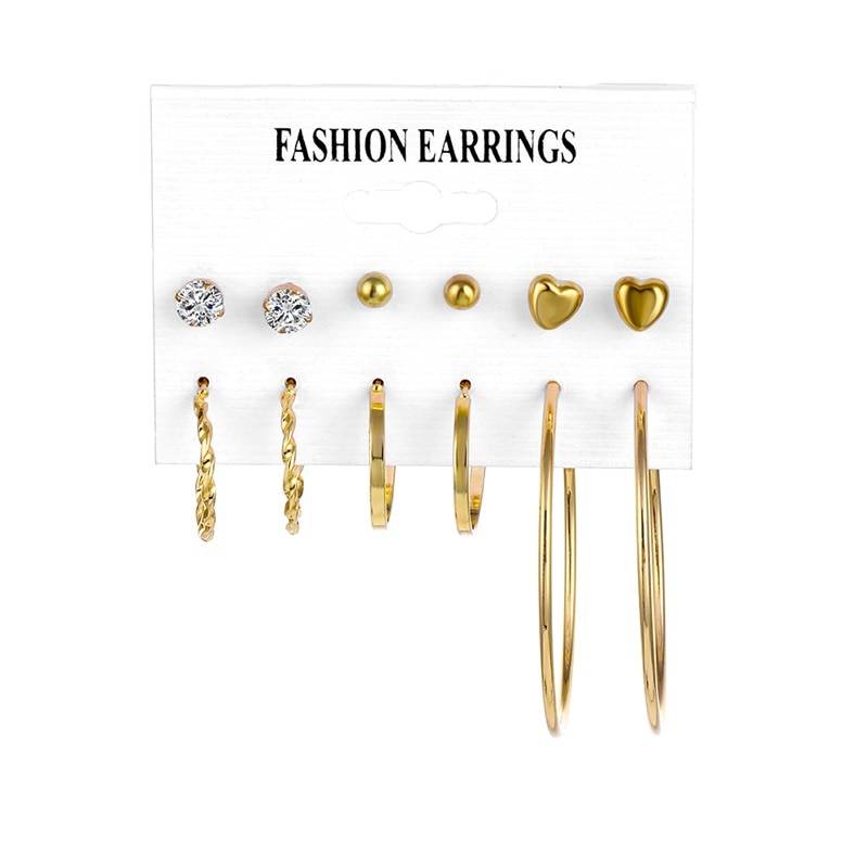 Stylish Earrings Set - Style 28 - Women’s Jewelry - Earrings - 39 - 2024