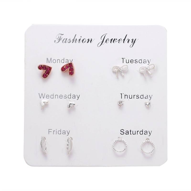 Stylish Earrings Set - Style 26 - Women’s Jewelry - Earrings - 43 - 2024