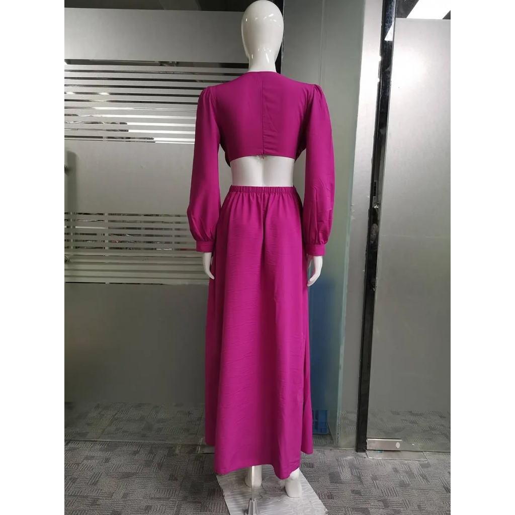 Stylish Wrap Dress With Tie Waist - All Dresses - 12