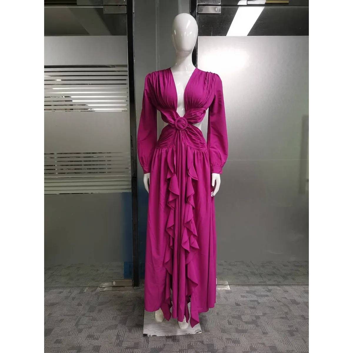 Stylish Wrap Dress With Tie Waist - All Dresses - 11