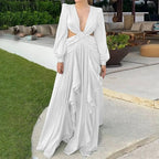 Stylish Wrap Dress With Tie Waist - All Dresses - 10