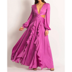 Stylish Wrap Dress With Tie Waist - All Dresses - 8