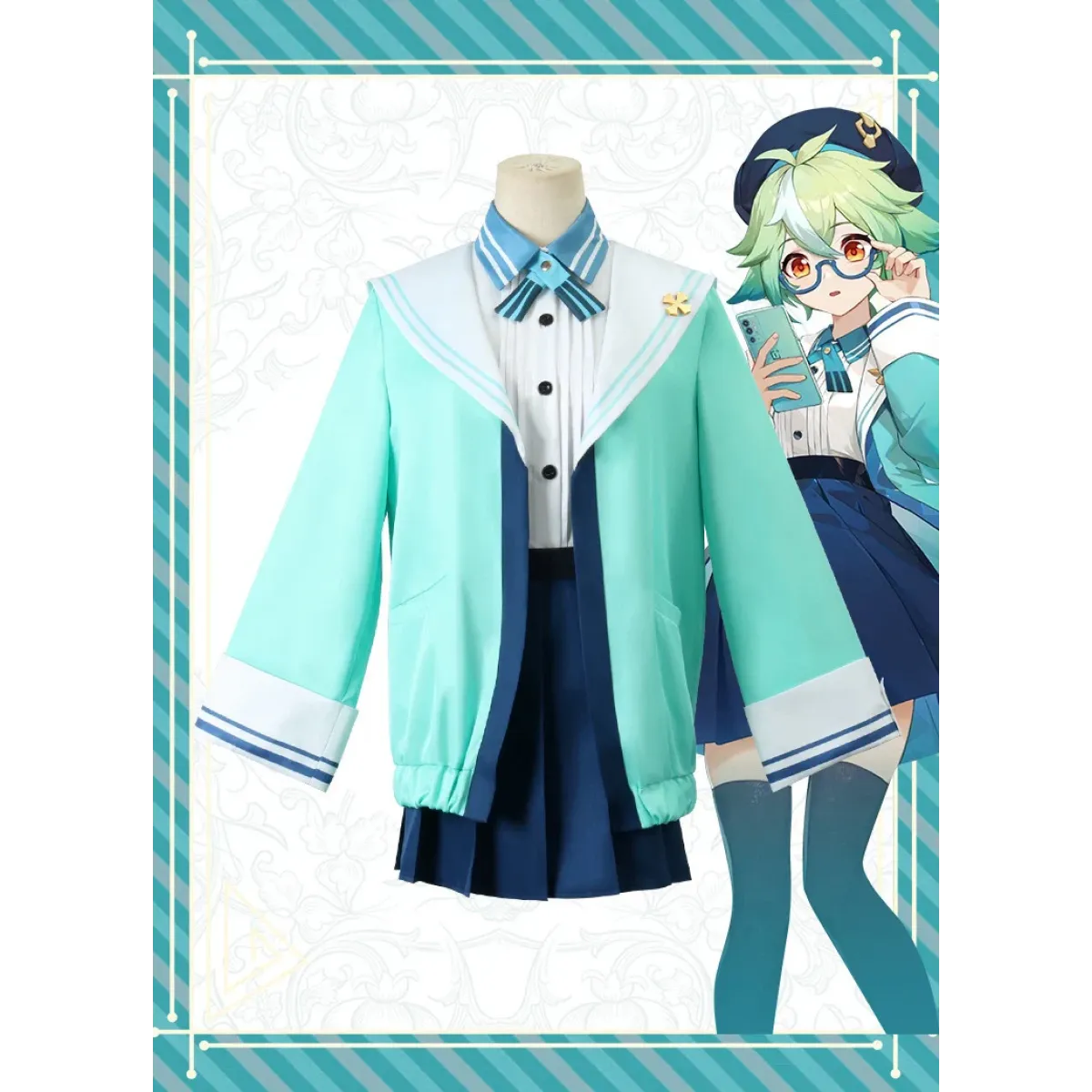 Sucrose Cosplay Costume Full Set with Wig & Accessories - Cosplay - Cosplay - 1