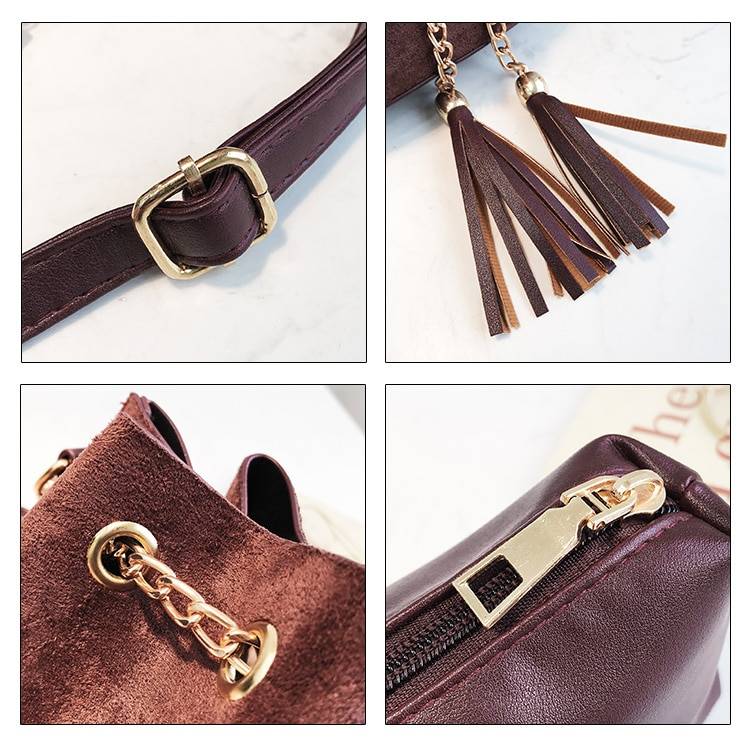 Cute Suede Bucket Bag - Women Bags & Wallets - Handbags - 14 - 2024