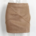 Sexy Suede Pencil Skirt - Bottoms - 11