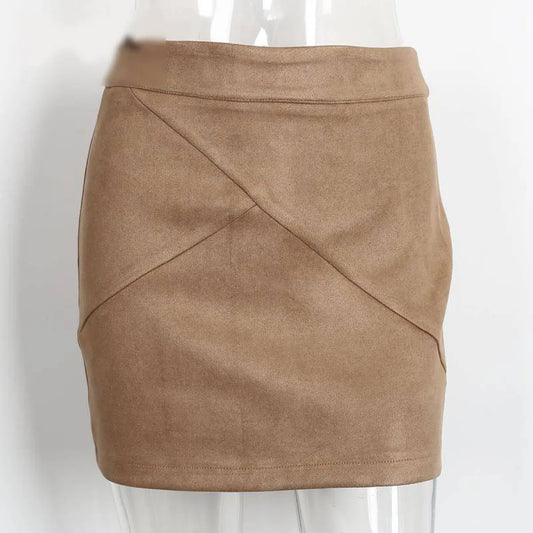 Sexy Suede Pencil Skirt - Bottoms - 11