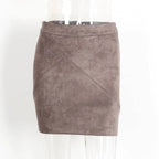 Sexy Suede Pencil Skirt - Bottoms - 14