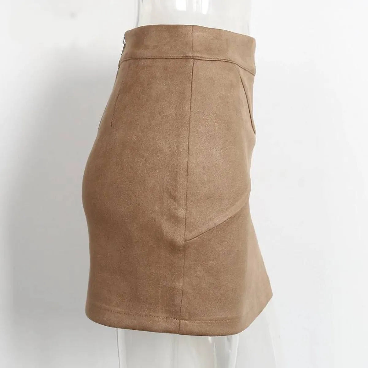 Sexy Suede Pencil Skirt - Bottoms - 6