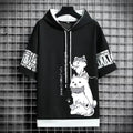 Men’s Summer Cartoon Hoodie - Harajuku Short Sleeve - Hoodies & Sweatshirts - 7