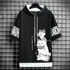 Men’s Summer Cartoon Hoodie - Harajuku Short Sleeve - Hoodies & Sweatshirts - 7