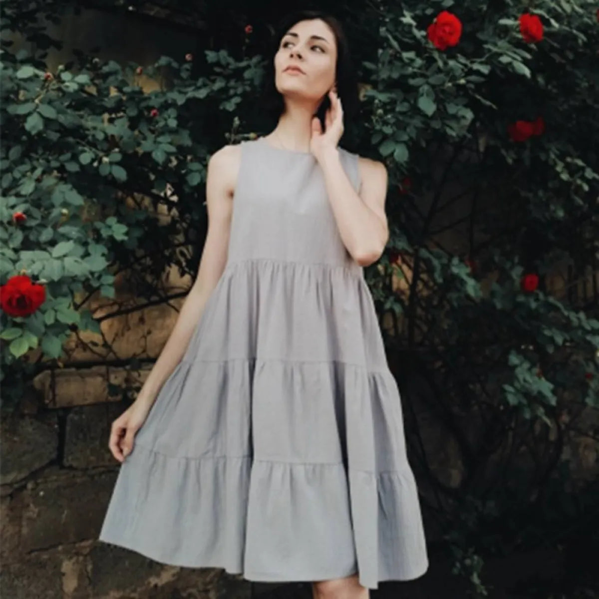 Summer Sleeveless Dress - All Dresses - 10