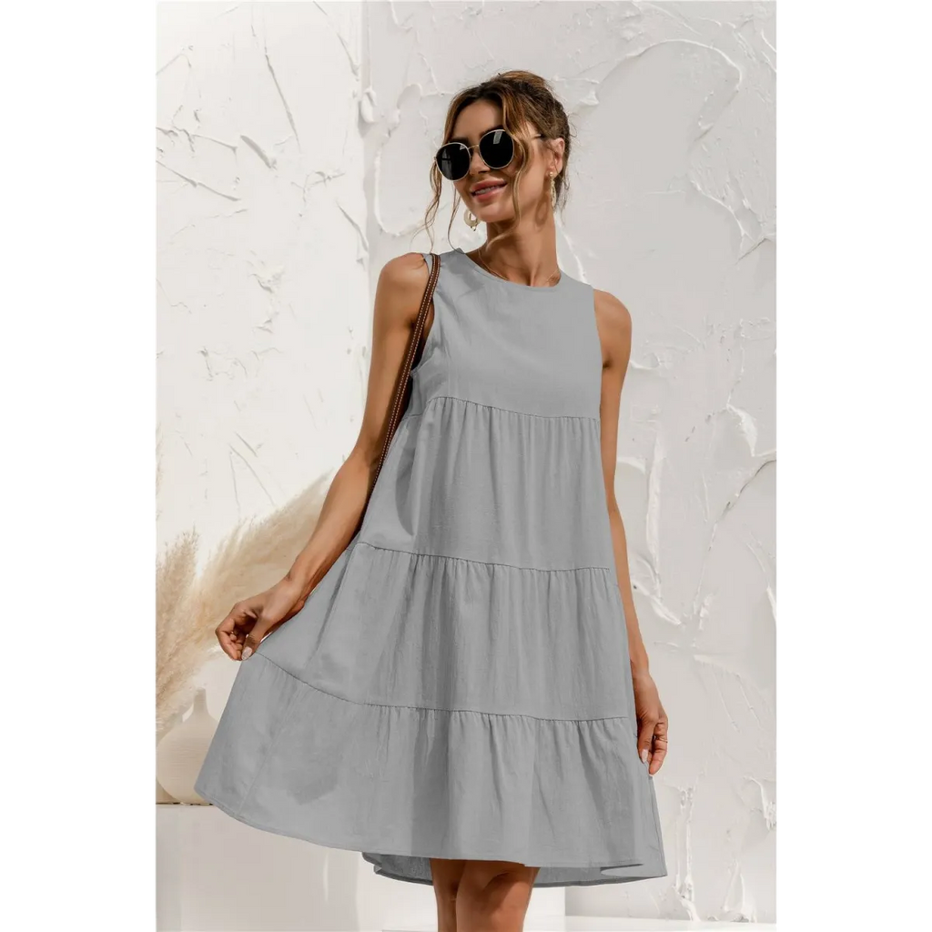 Summer Sleeveless Dress - All Dresses - 15