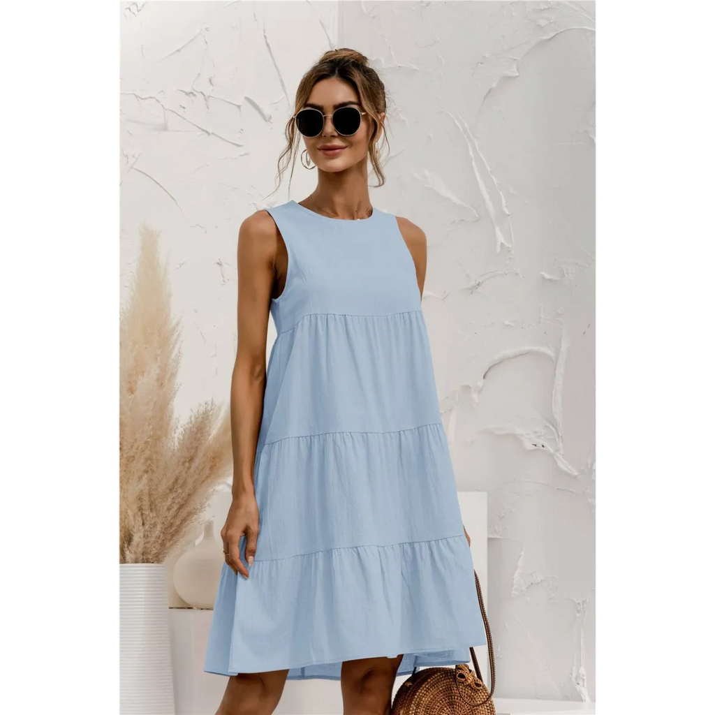 Summer Sleeveless Dress - All Dresses - 28