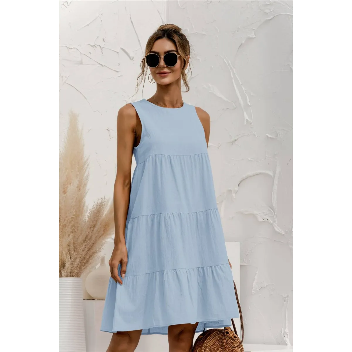 Summer Sleeveless Dress - All Dresses - 28