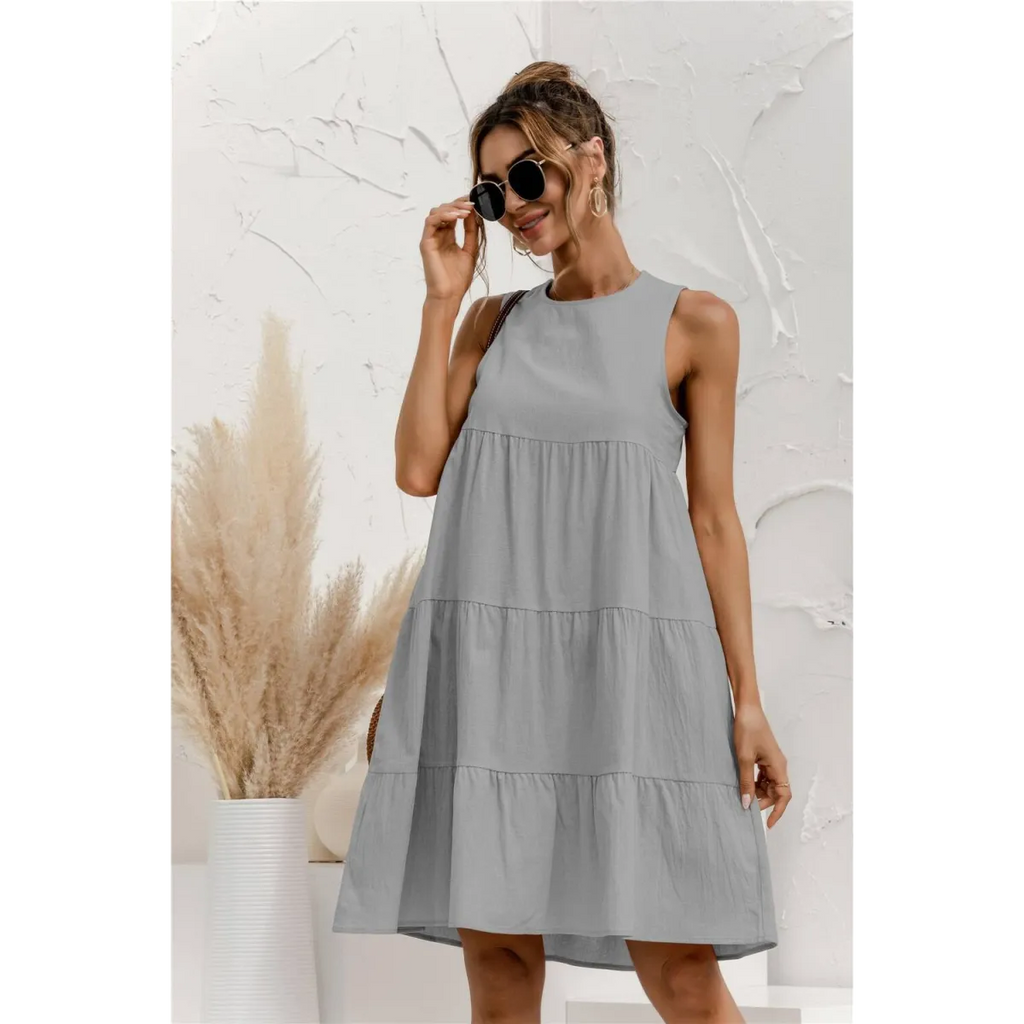 Summer Sleeveless Dress - All Dresses - 29