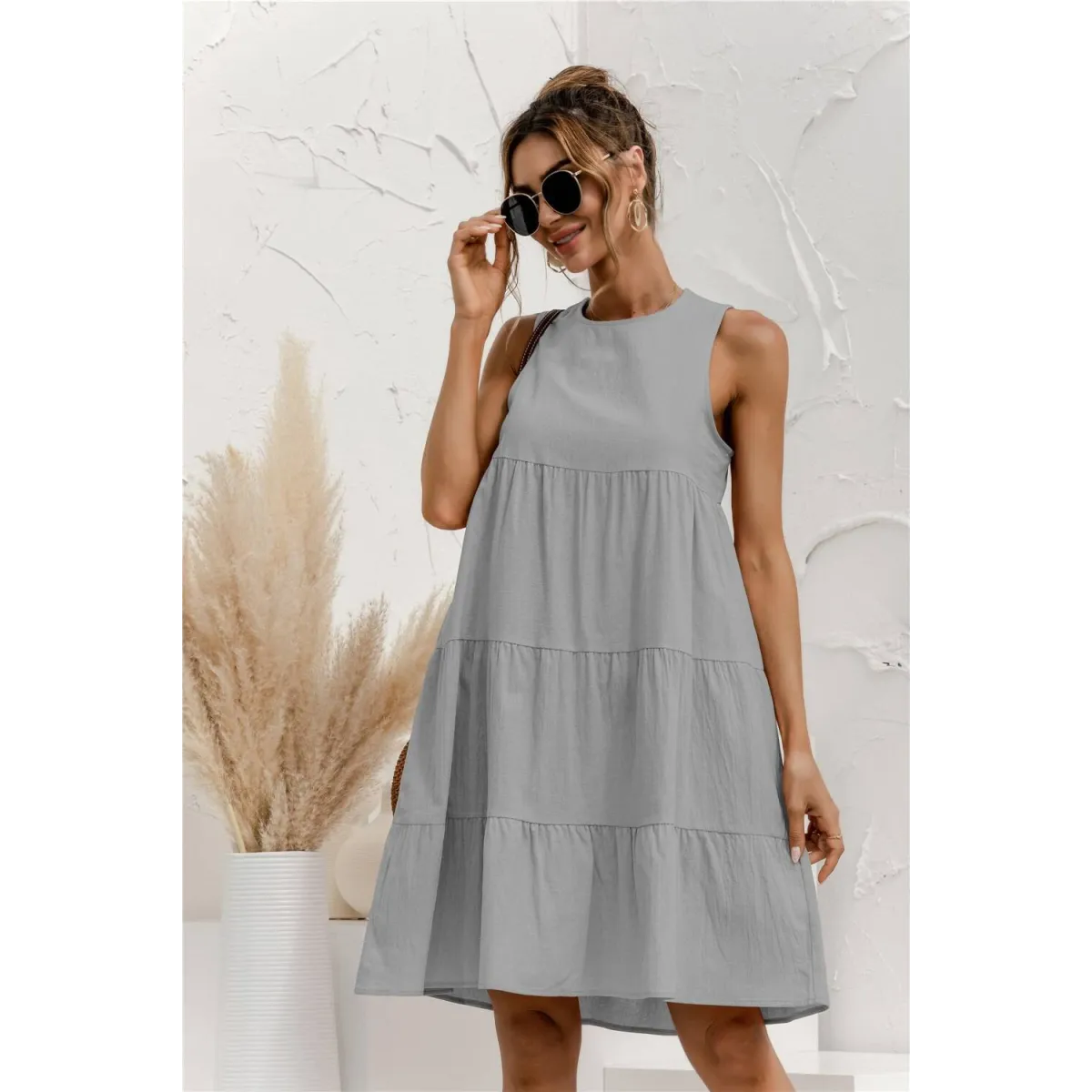 Summer Sleeveless Dress - All Dresses - 29