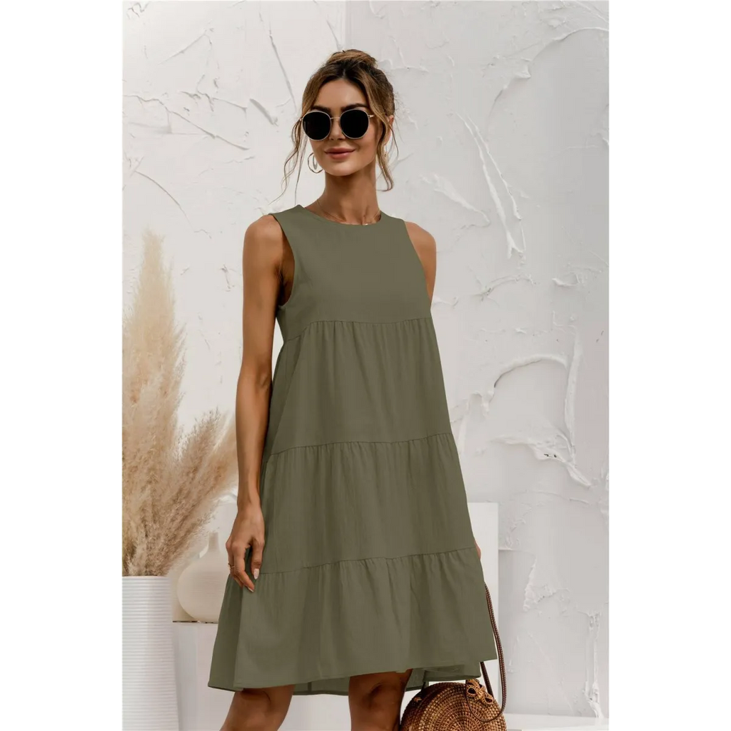 Summer Sleeveless Dress - All Dresses - 30