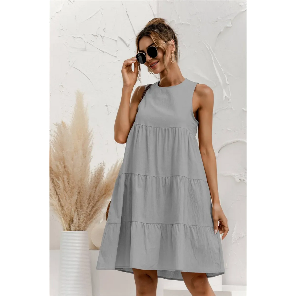 Summer Sleeveless Dress - All Dresses - 4