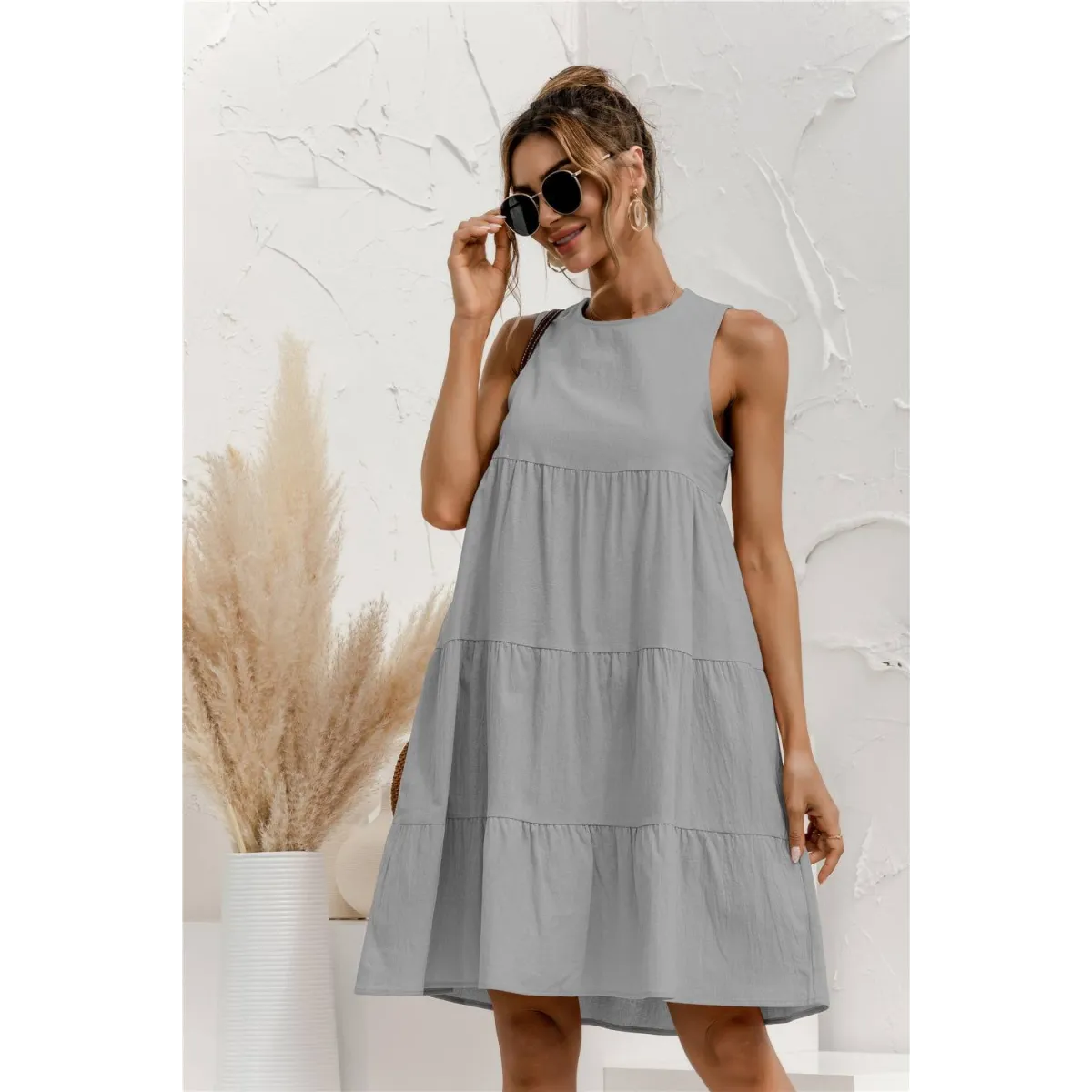 Summer Sleeveless Dress - All Dresses - 4