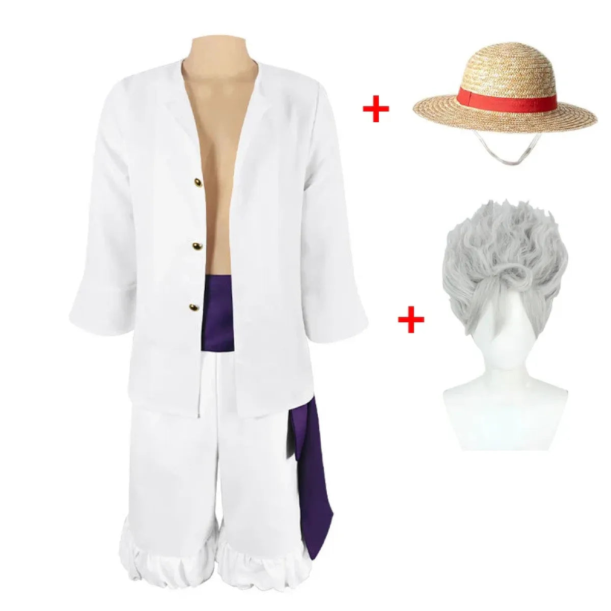 Sun God Nika Luffy Cosplay Costume Set - Cosplay - Cosplay - 6