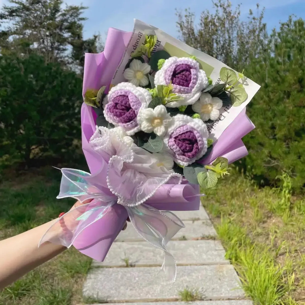 Sunflower Crochet Bouquet – Handmade Gift for Weddings & Birthdays - Christmas - Plushie - 8