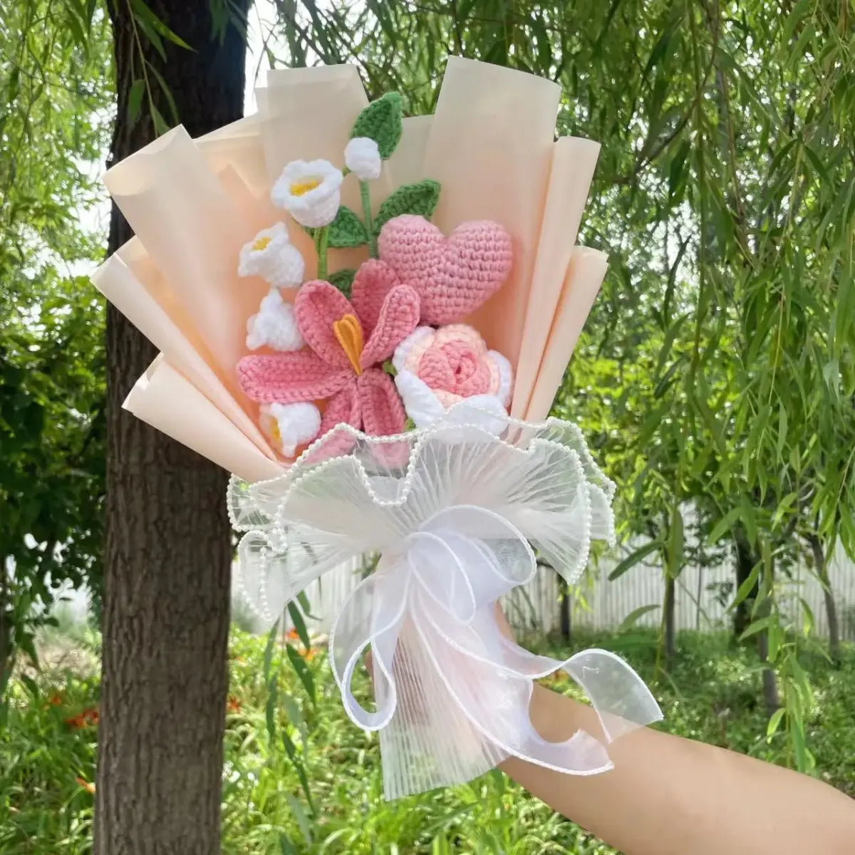 Sunflower Crochet Bouquet – Handmade Gift for Weddings & Birthdays - Christmas - Plushie - 14