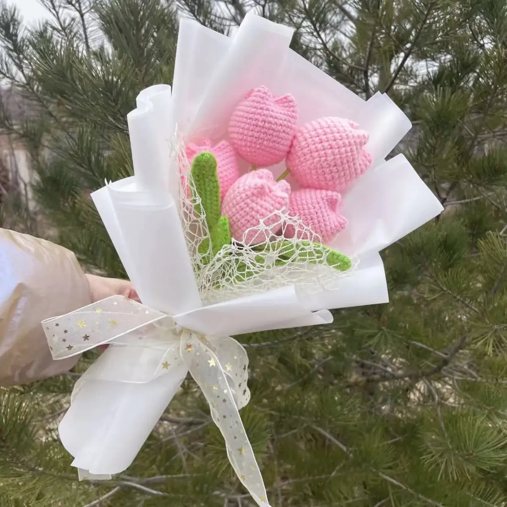 Sunflower Crochet Bouquet – Handmade Gift for Weddings & Birthdays - Christmas - Plushie - 10