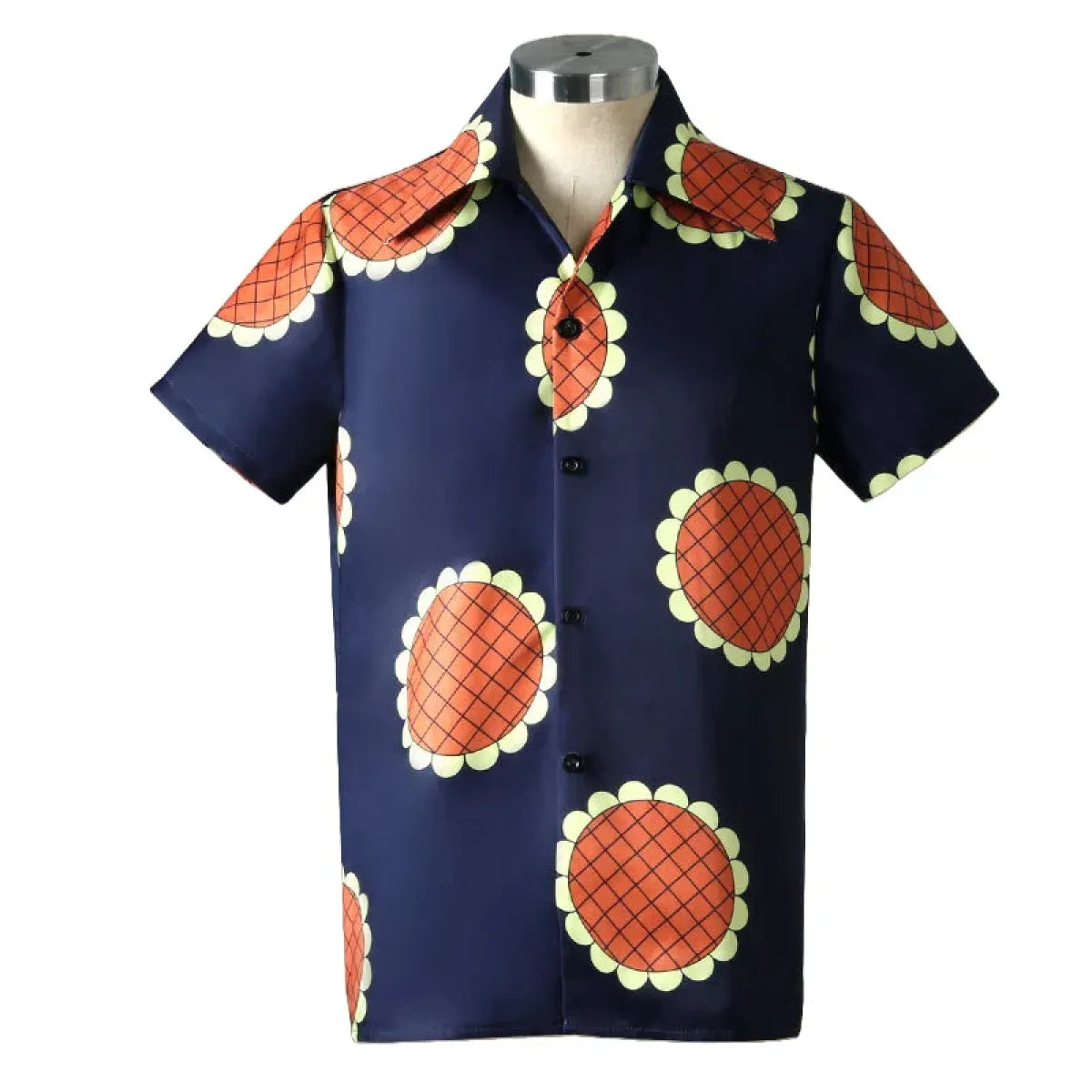 Luffy Sunflower Print Cosplay Shirt - T-Shirts - Cosplay - 1