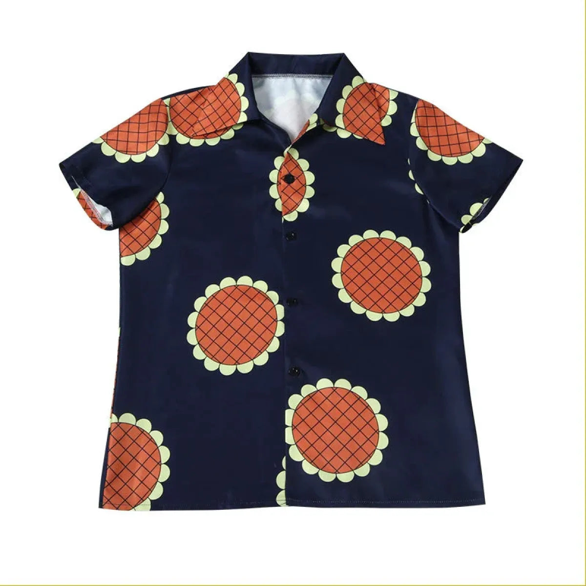 Luffy Sunflower Print Cosplay Shirt - T-Shirts - Cosplay - 4