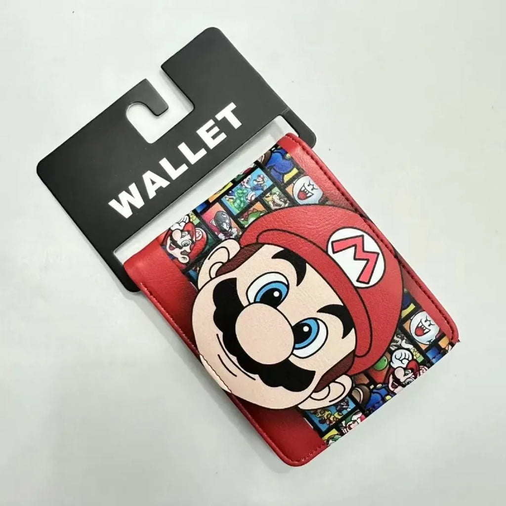 Super Mario PU Bifold Wallet with Card & Coin Pocket - Women Bags & Wallets - Wallets - 1