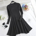 Long Sleeve Sweater Dress - All Dresses - 3