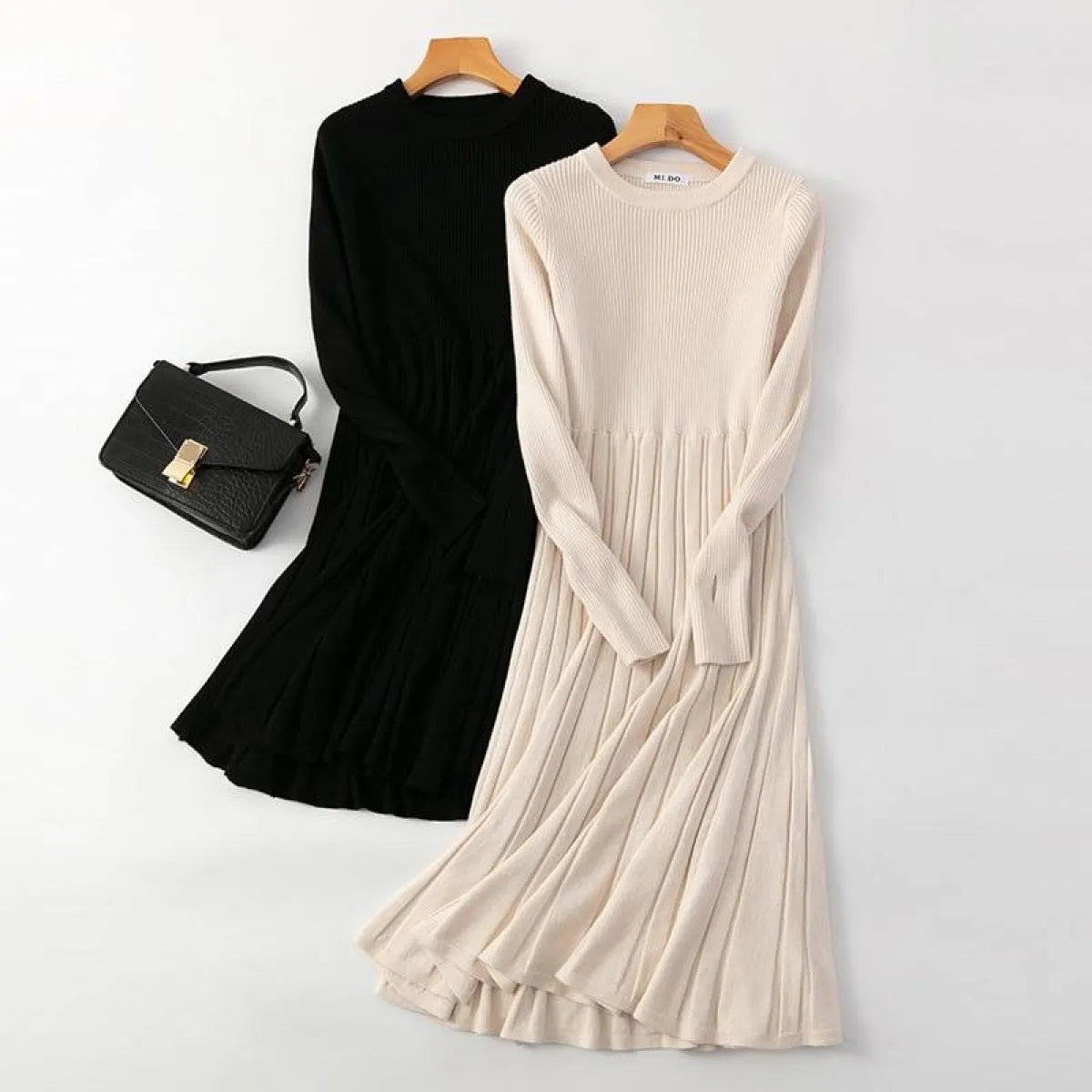 Midi Thick Sweater Dress - All Dresses - 1