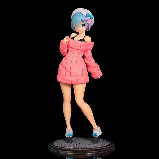 22cm Re:Life Rem Sweater Figure - 22cm - Pink - Sweaters - Toys - 7 - 2024