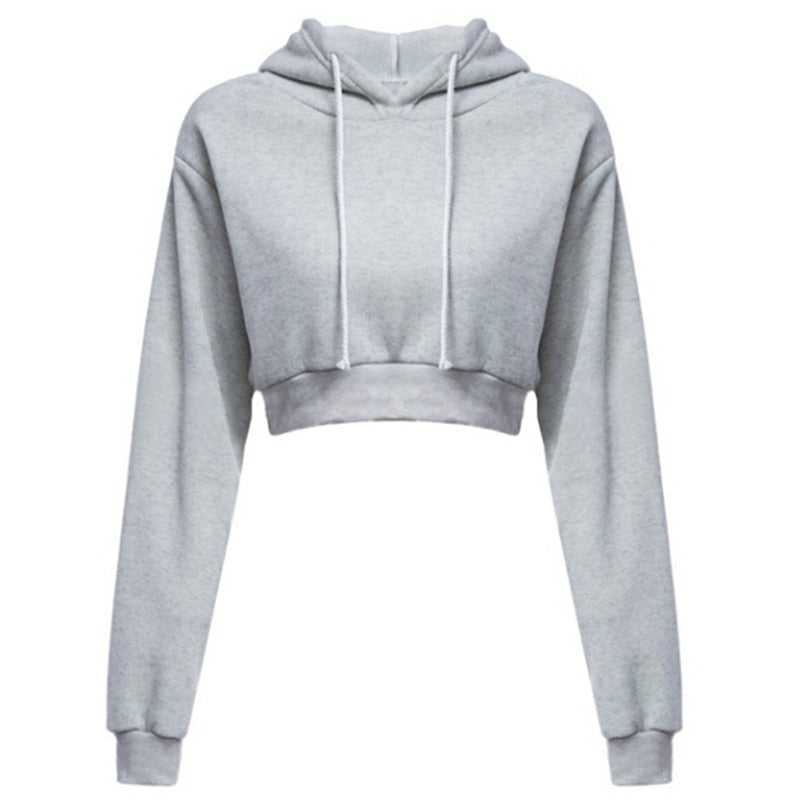 Autumn Hooded Pullover Crop Top - Sweaters - Clothing - 4 - 2024