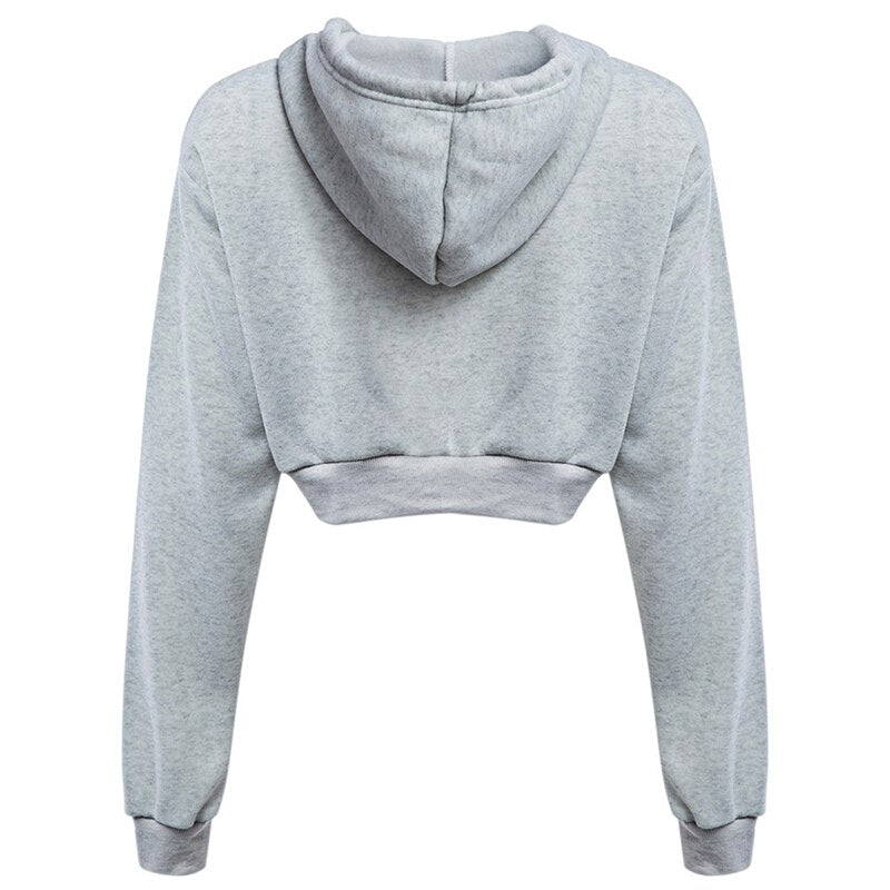Autumn Hooded Pullover Crop Top - Sweaters - Clothing - 5 - 2024