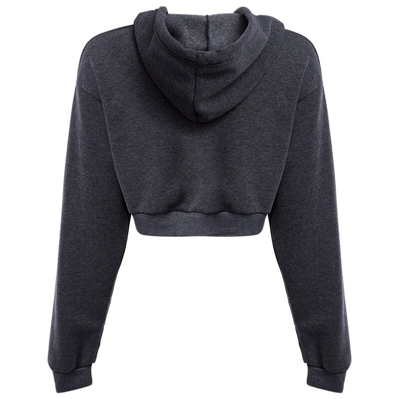 Autumn Hooded Pullover Crop Top - Sweaters - Clothing - 3 - 2024