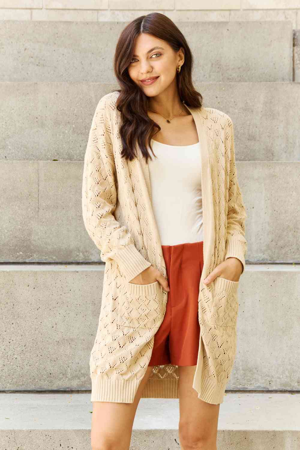 Breezy Days Full Size Open Front Sweater Cardigan - Sweaters - Shirts & Tops - 7 - 2024
