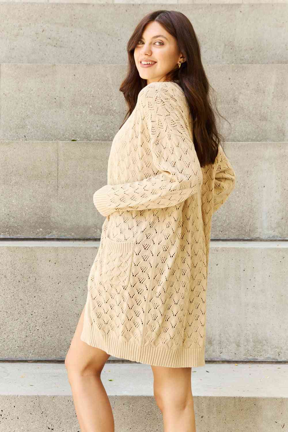 Breezy Days Full Size Open Front Sweater Cardigan - Sweaters - Shirts & Tops - 9 - 2024