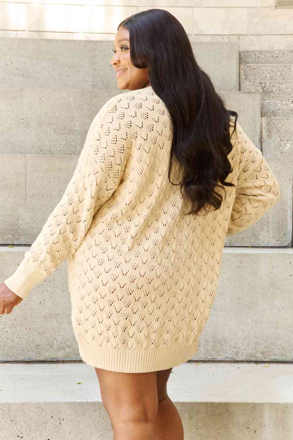 Breezy Days Full Size Open Front Sweater Cardigan - Sweaters - Shirts & Tops - 2 - 2024