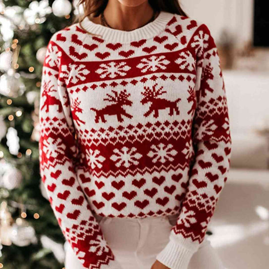 Christmas Raglan Sleeve Sweater - Sweaters - Shirts & Tops - 1 - 2024