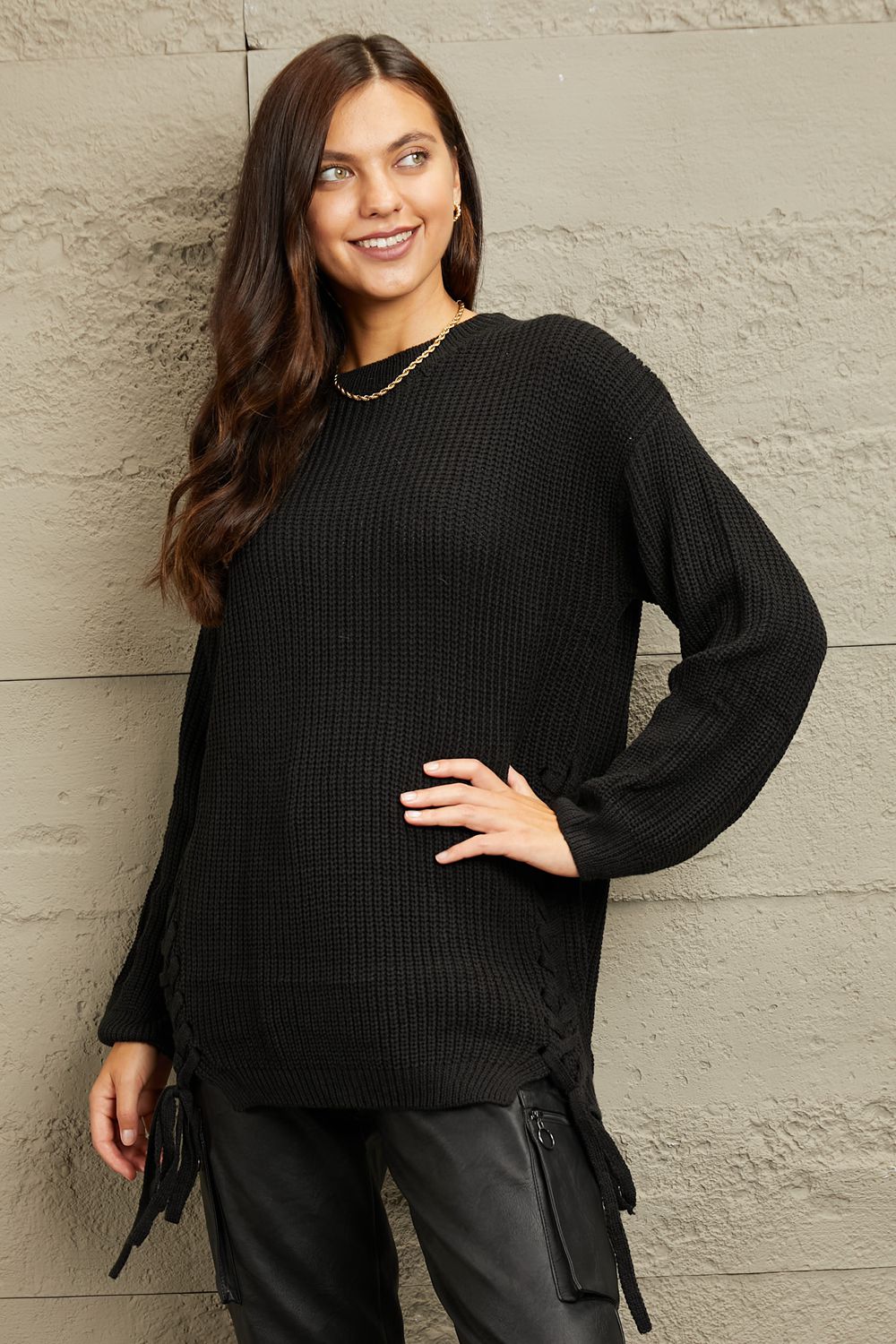 Chunk Tunic Sweater - Black / S - Sweaters - Shirts & Tops - 1 - 2024