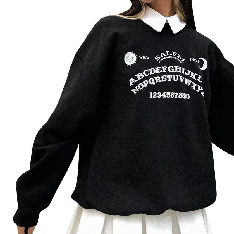 Gothic Ouija Board Sweater - Black / S - Sweaters - Shirts & Tops - 23 - 2024