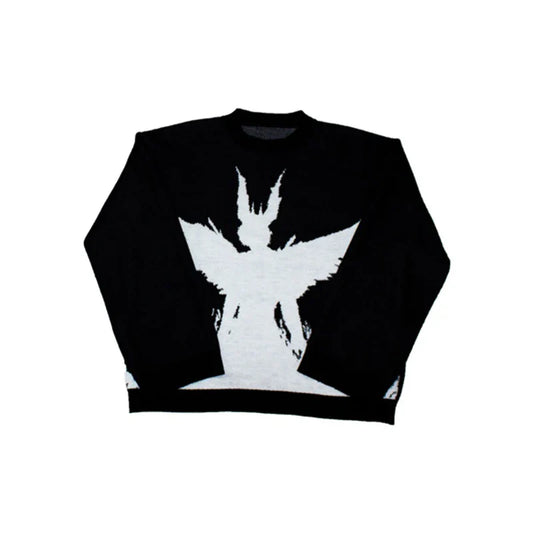 Harajuku Fashion Knitwear - Loose Autumn/Winter Sweaters - Black / XL - Sweaters - Shirts & Tops - 1 - 2024