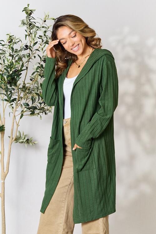 Hooded Sweater Cardigan - Sweaters - Shirts & Tops - 23 - 2024